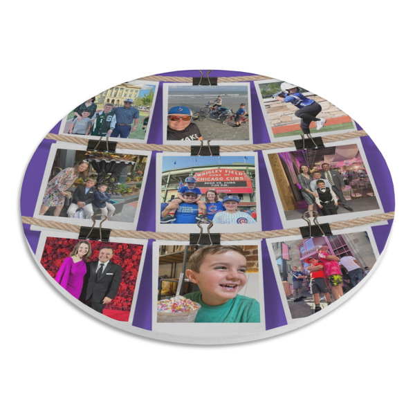 Custom Design - Round Stone Trivet - Angle View