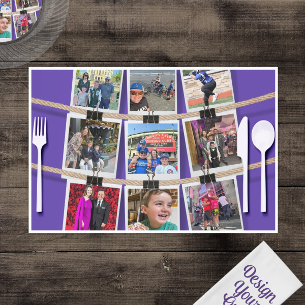 Custom Design - Disposable Paper Placemat - In Context