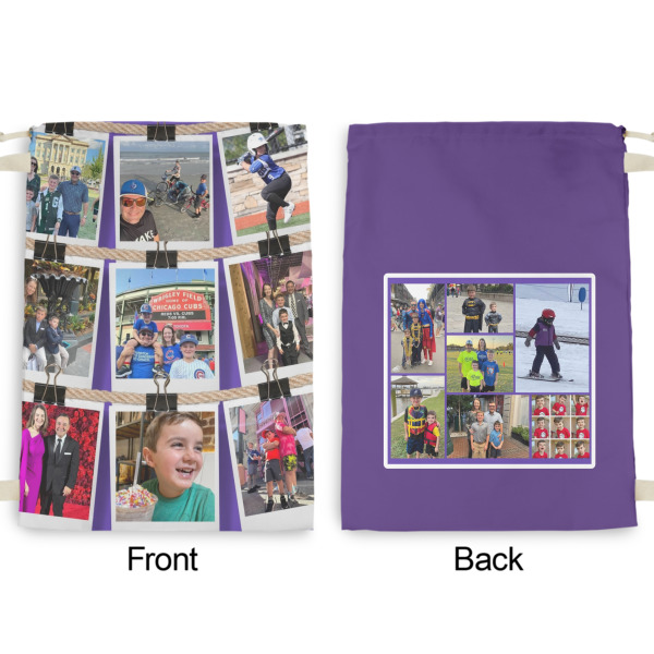 Custom Design - Large Laundry Bag - Front & Back View