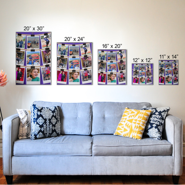 Custom Design - Wood Prints - Size Comparison