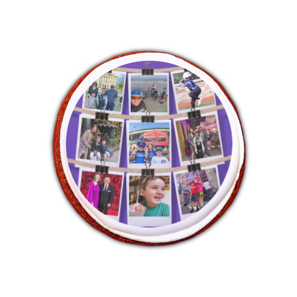 Custom Design - Printed Icing Circle - XSmall - On Cookie