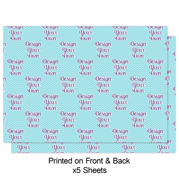 Custom Design - Wrapping Paper Sheet - Double Sided - Front