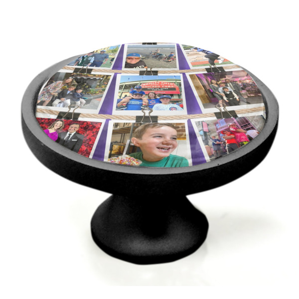 Custom Design - Black Custom Cabinet Knob (Side)