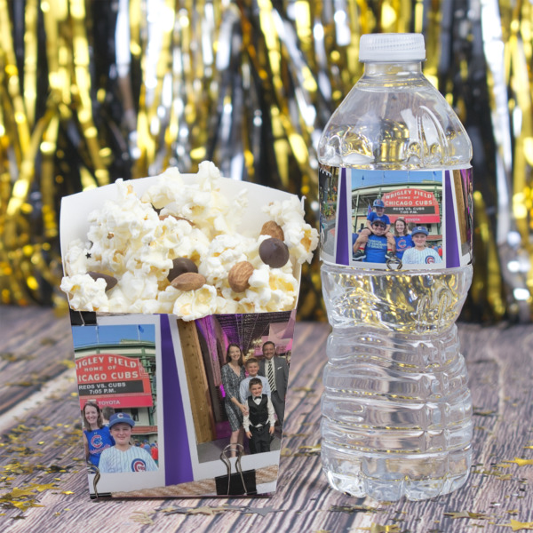 Custom Design - French Fry Favor Box - w/ Water Bottle