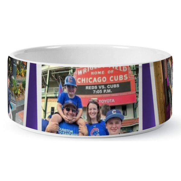 Custom Design - Ceramic Dog Bowl - Medium - Front