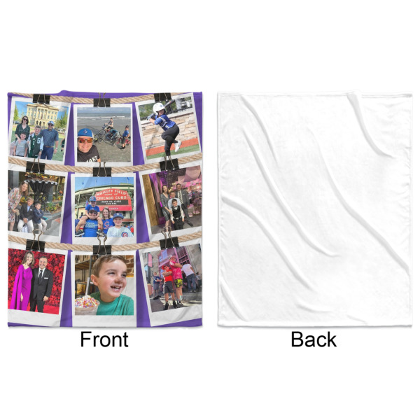 Custom Design - Minky Blanket - 50"x60" - Single Sided - Front & Back
