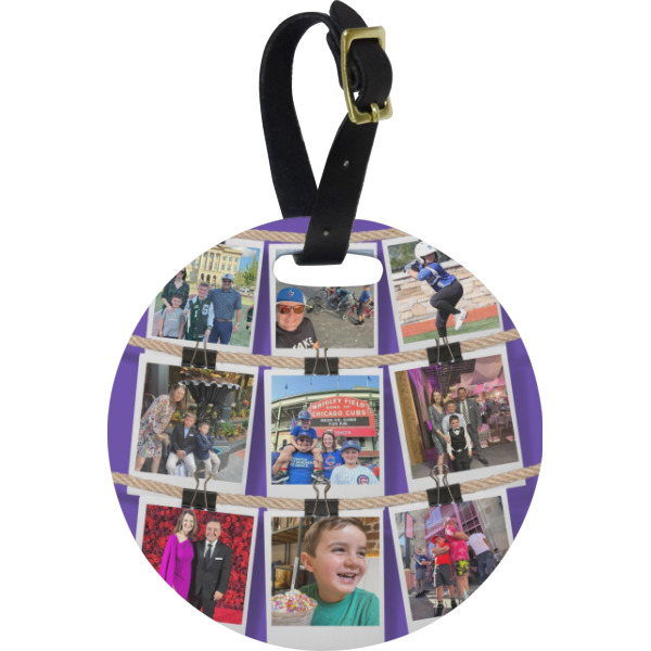 Custom Design Your Own Plastic Luggage Tag - Round