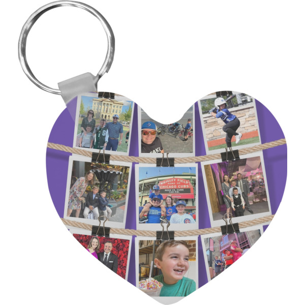 Custom Design Your Own Heart Plastic Keychain