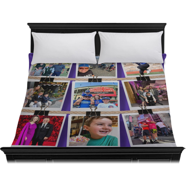 Custom Design - Duvet Cover - King - On Bed - No Prop