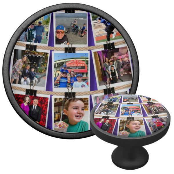 Custom Design - Cabinet Knob - Black - Multi Angle