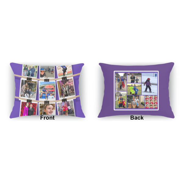 Custom Design - Indoor Rectangular Burlap Pillow (Front and Back)