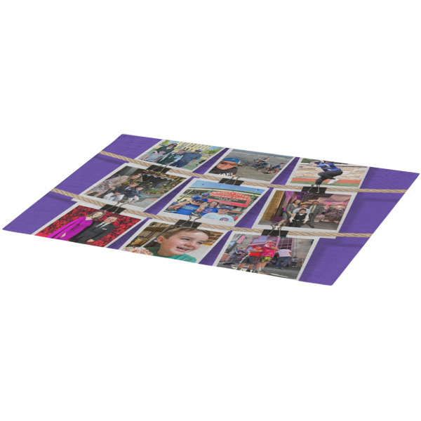 Custom Design - Burlap Placemat (Angle View)