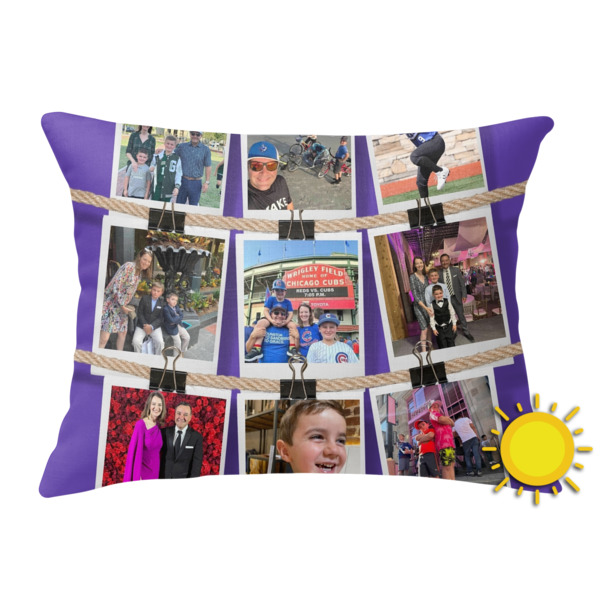 Custom Design Your Own Outdoor Throw Pillow - Rectangular