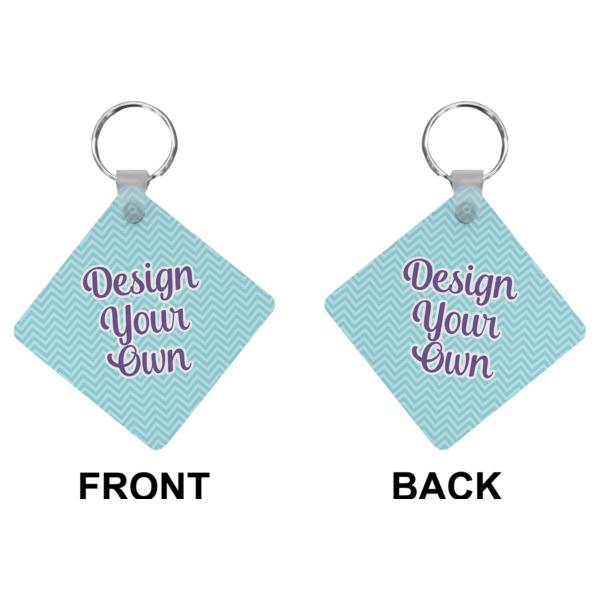 Custom Design - Diamond Keychain (Front + Back)
