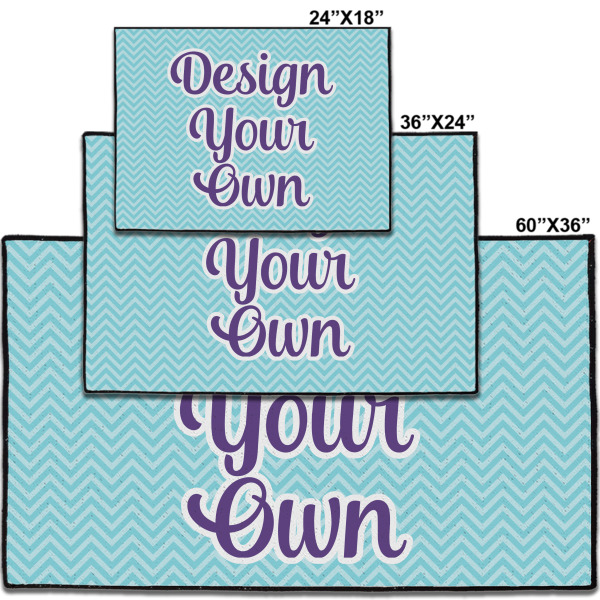 Custom Design - Door Mats - Size Comparison