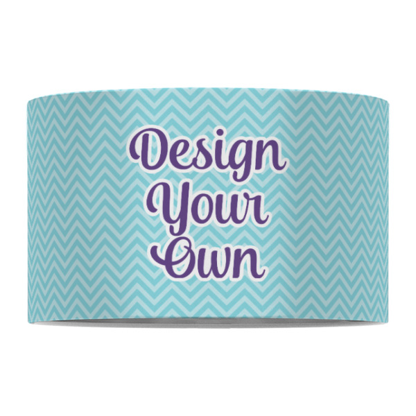 Custom Design - 12" Drum Lampshade - FRONT (Fabric)