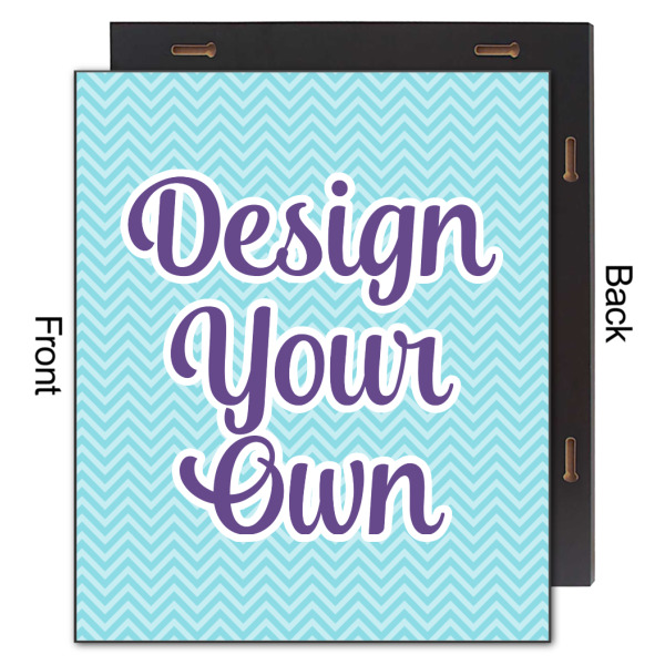 Custom Design - 20x24 Wood Print - Front & Back View