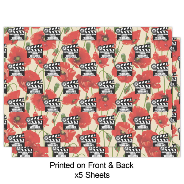 Custom Design - Wrapping Paper Sheet - Double Sided - Front