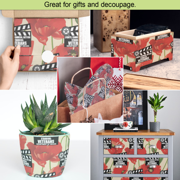 Custom Design - Tissue Paper - In Use Collage