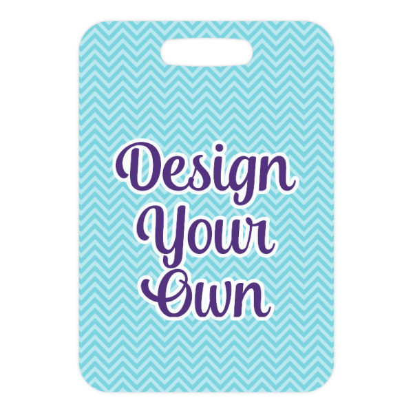Custom Design - Metal Luggage Tag - Front Without Strap