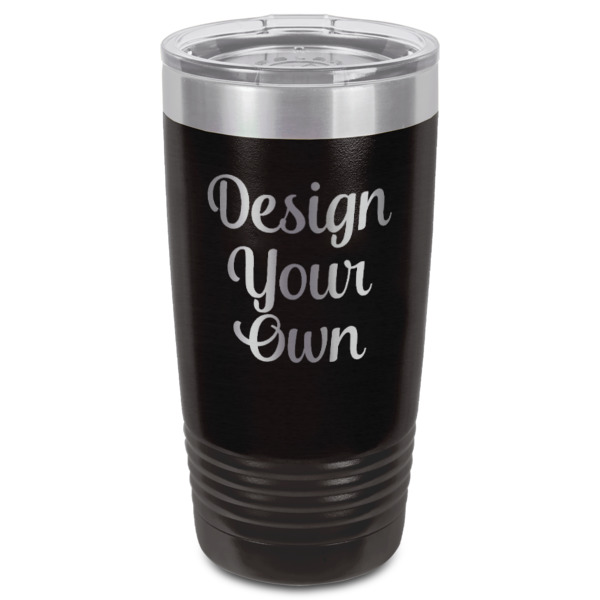 Custom Design - Black Polar Camel Tumbler - 20oz - Front