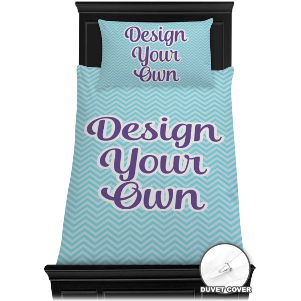 Custom Design - Bedding Set - Twin - Duvet - On Bed