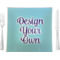 Design Your Own 9.5" Glass Square Lunch / Dinner Plate