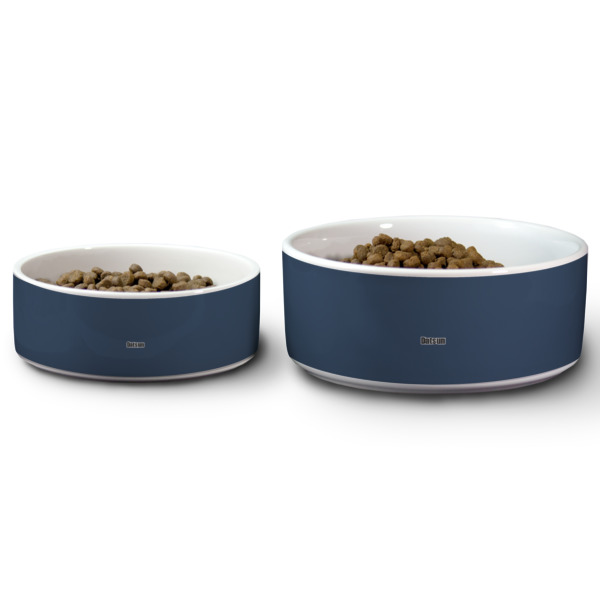 Custom Design - Ceramic Dog Bowls - Size Comparison