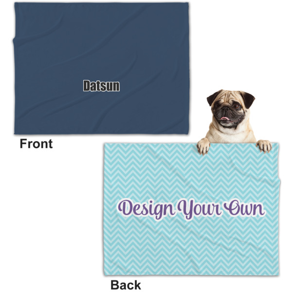 Custom Design - Microfleece Dog Blanket - Regular - Front & Back