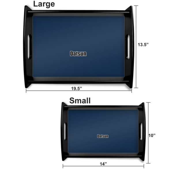 Custom Design - Serving Tray Black Sizes