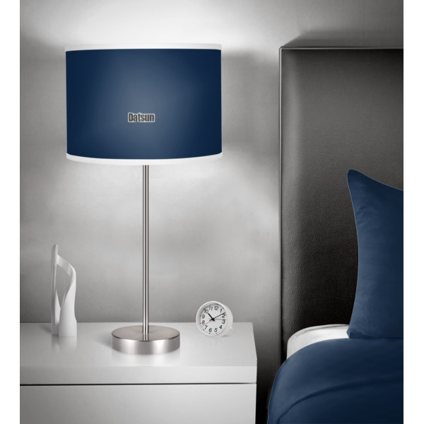 Custom Design - 13" Drum Lampshade - In Room