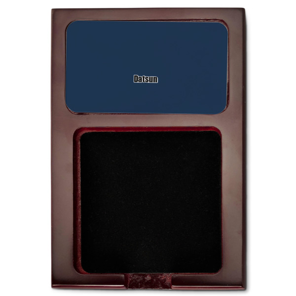 Custom Design - Red Mahogany Sticky Note Holder - Flat