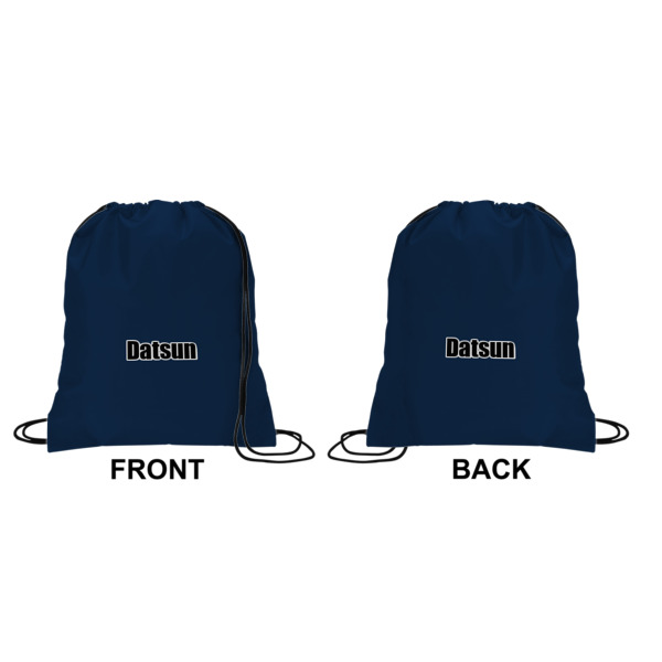 Custom Design - Drawstring Backpack Front & Back Small