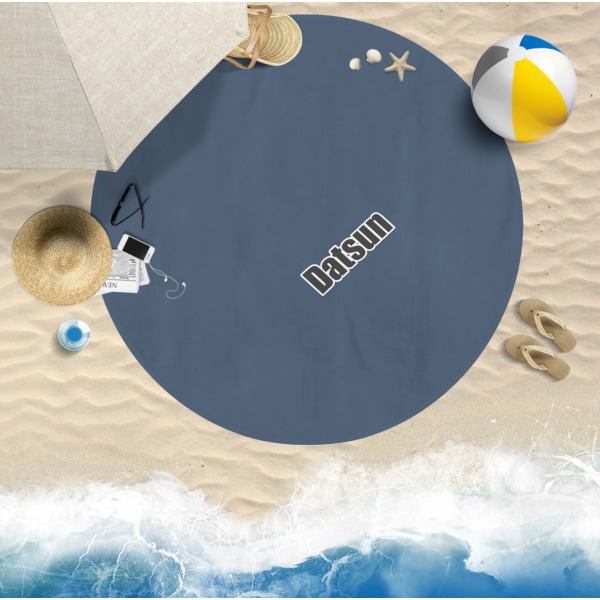 Custom Design - Round Beach Towel Lifestyle