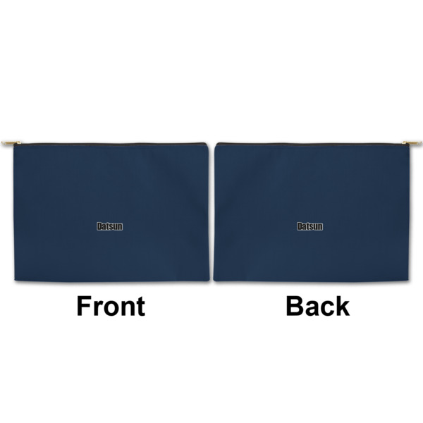 Custom Design - Large Zipper Pouch Approval (Front and Back)