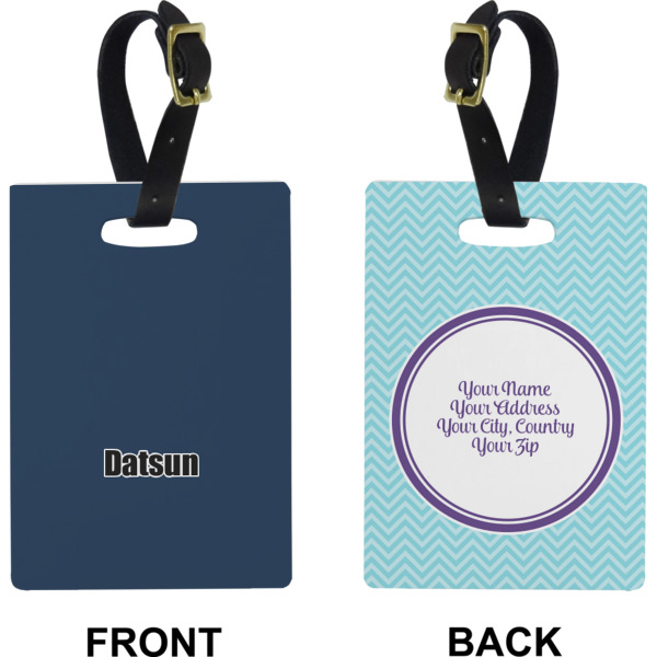 Custom Design - Rectangle Luggage Tag (Front + Back)