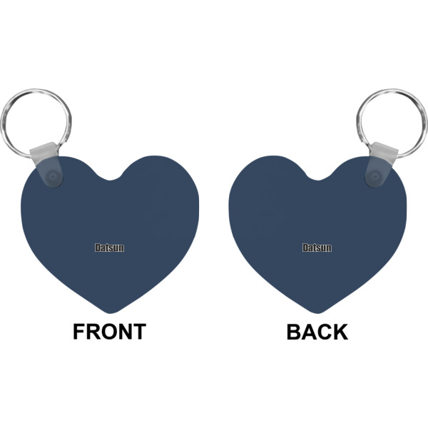 Custom Design - Heart Keychain (Front + Back)