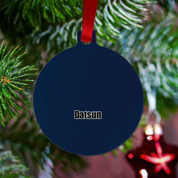 Custom Design - Metal Ball Ornament - Lifestyle