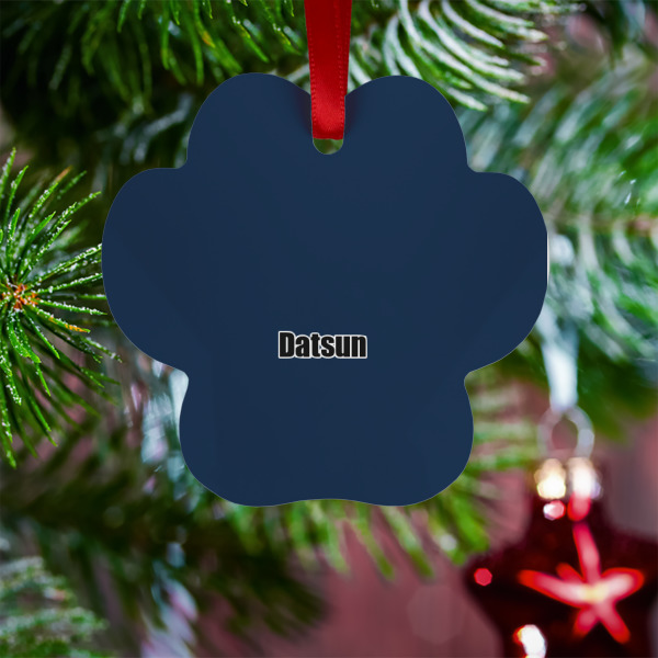 Custom Design - Metal Paw Ornament - Lifestyle