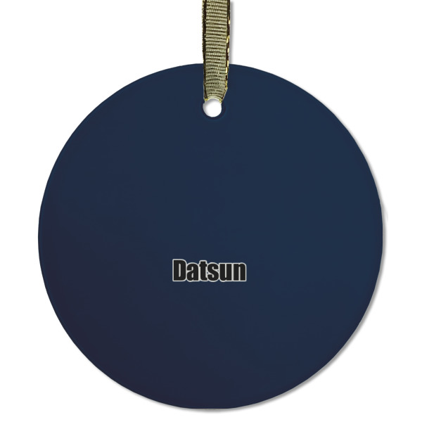 Custom Design - Frosted Glass Ornament - Round