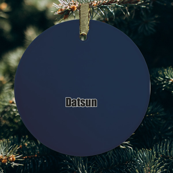 Custom Design - Frosted Glass Ornament - Round (Lifestyle)