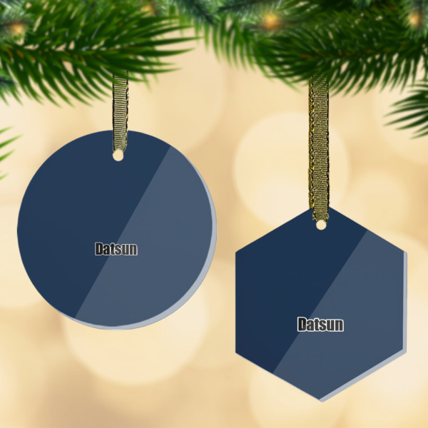 Custom Design Your Own Flat Glass Ornament
