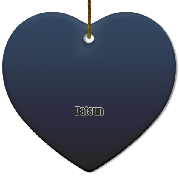 Custom Design - Ceramic Flat Ornament - Heart (Front)
