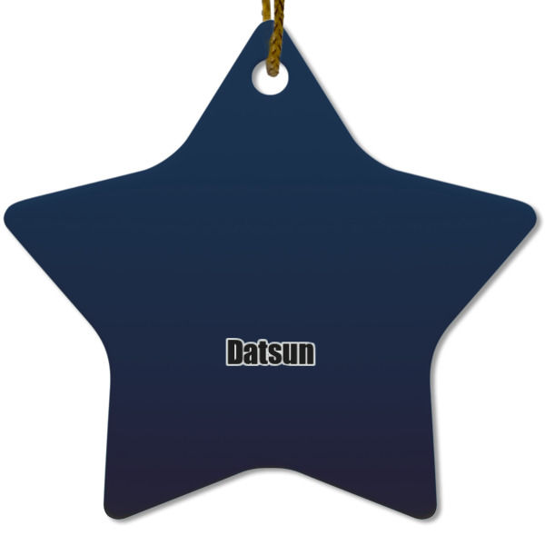 Custom Design - Ceramic Flat Ornament - Star (Front)