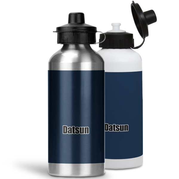 Custom Design - Aluminum Water Bottles - MAIN (white &silver)