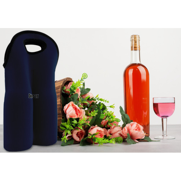 Custom Design - Double Wine Tote - In Context