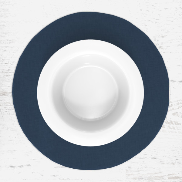 Custom Design - Round Linen Placemats - LIFESTYLE (single)