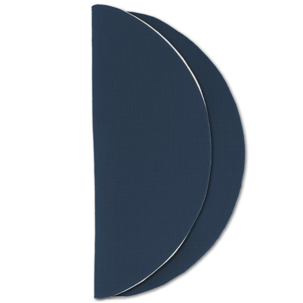 Custom Design - Round Linen Placemats - HALF FOLDED (double sided)