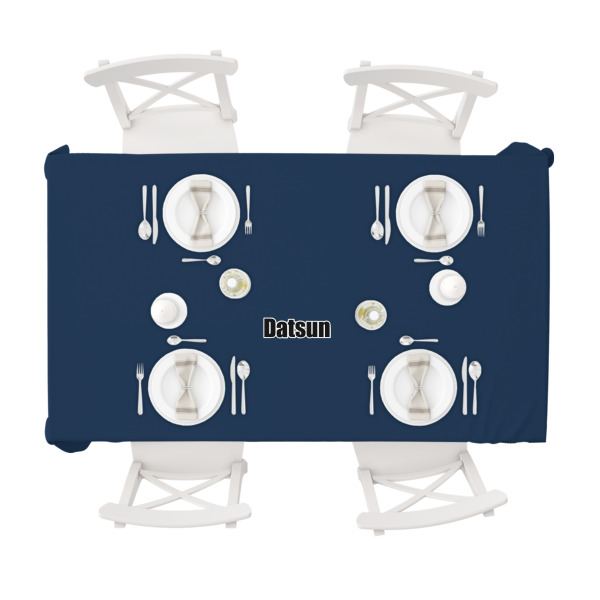 Custom Design - Tablecloths (58"x102") - TOP VIEW (with plates)