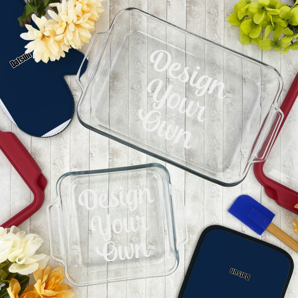 Custom Design - Glass Baking Dish Set - Lifestyle